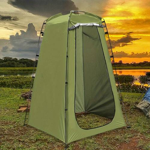 green portable camping instant tent folding outdoor changing room tent waterproof uv protection tear resistant for hiking travel