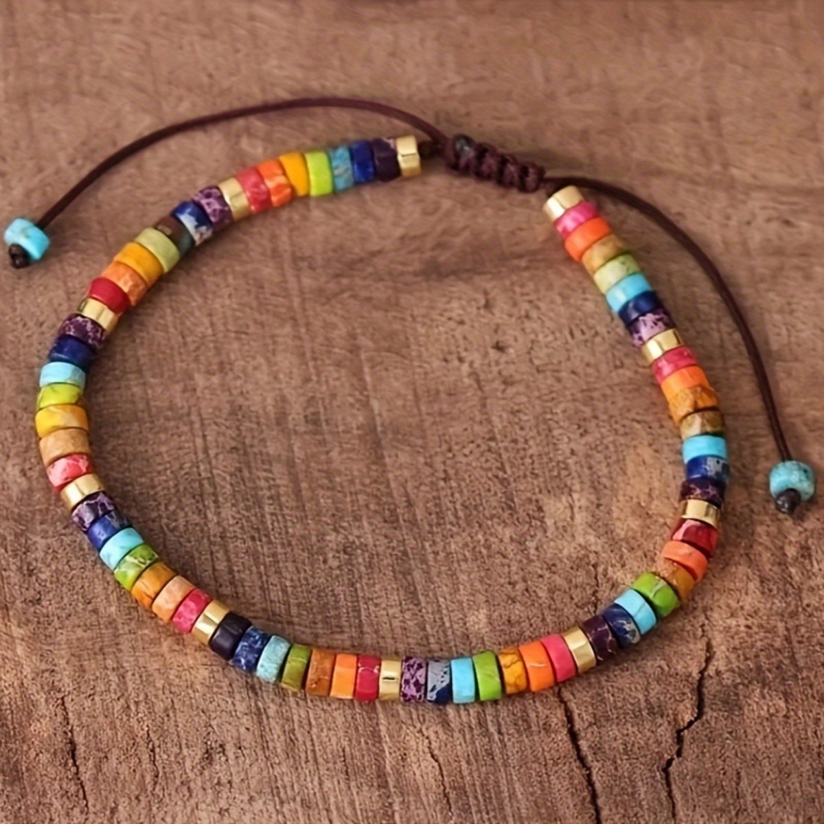 Boho-Chic 7 Chakra Bracelet, Spiritual Balance & Elegance
