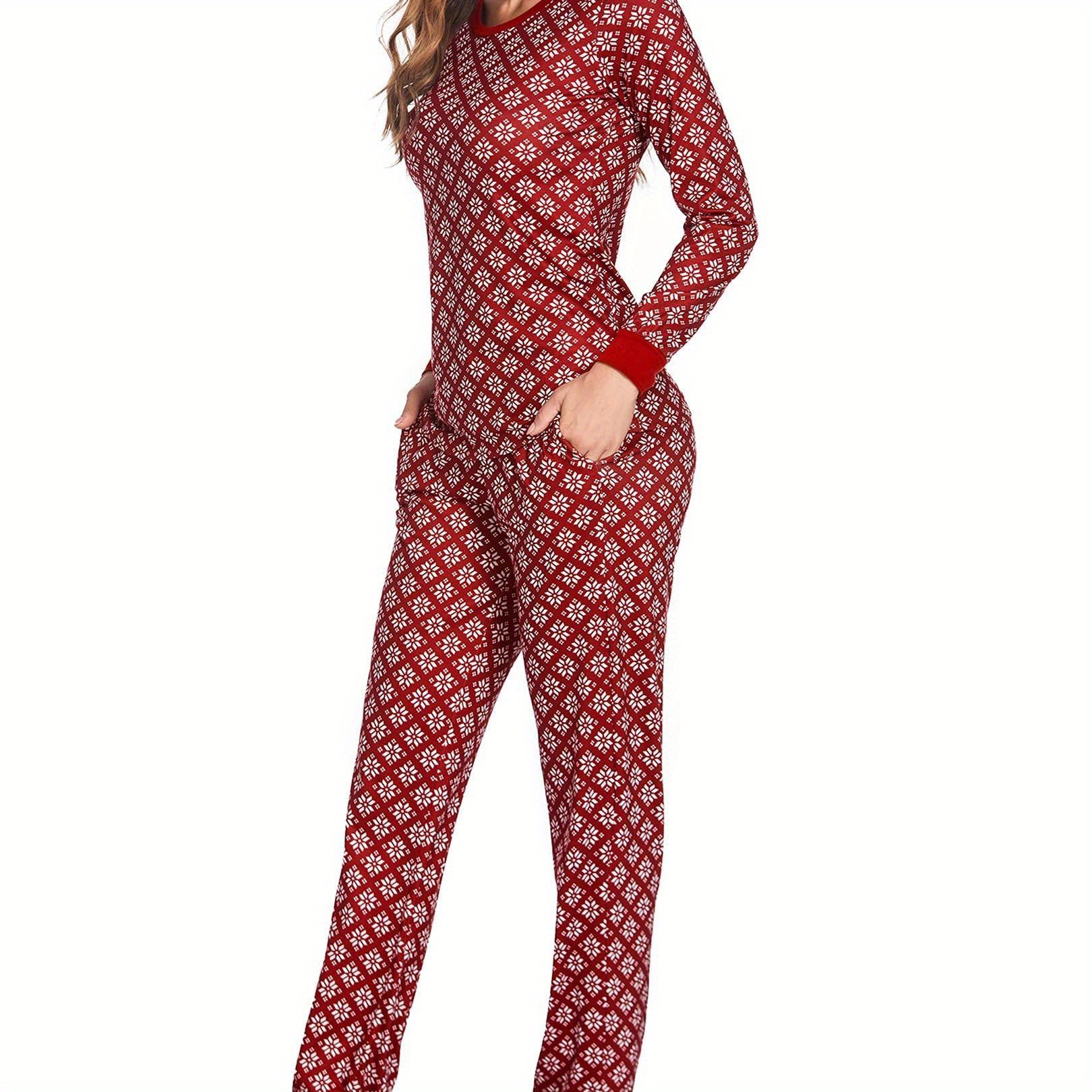 

Women's Long-sleeved Pajamas Couple Pajamas, Casual Wear With Pockets