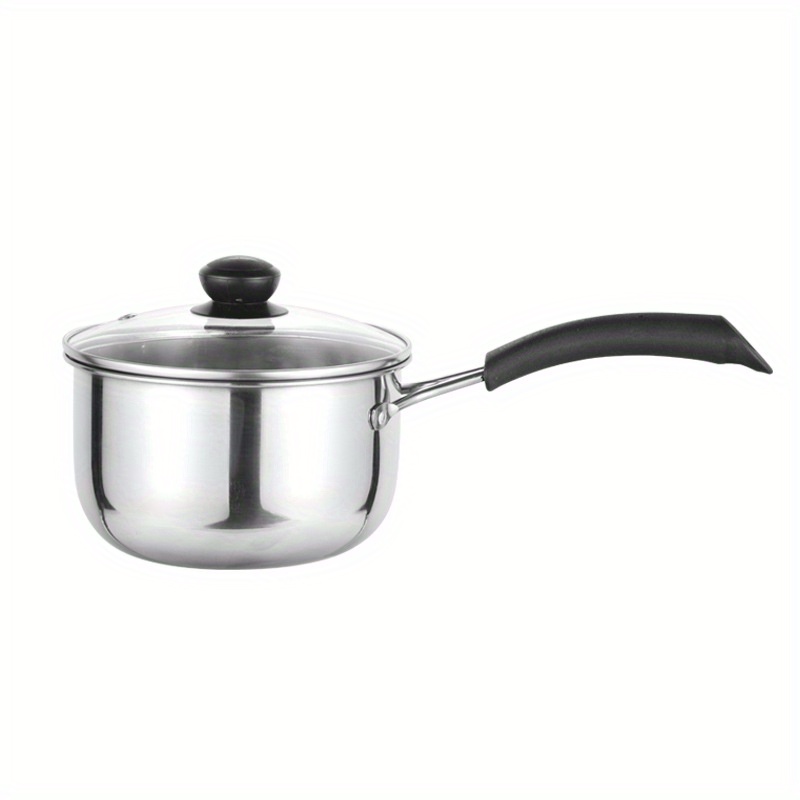 

Stainless Steel Mini Milk Pot - Non-stick, Perfect For Hot Milk & Soup, Ideal For Home Cooking