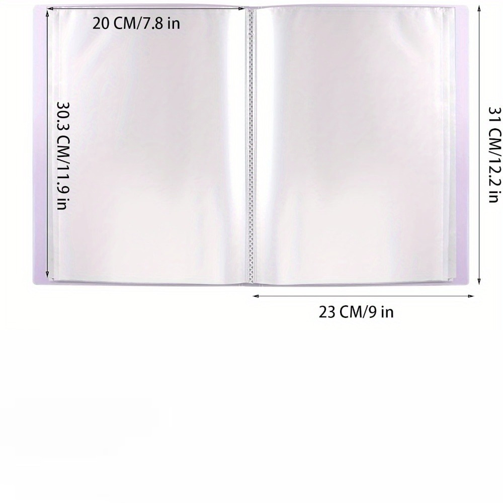 5-pack A4 Display View Binders, 40-pocket Polypropylene Presentation Folder With Transparent Sleeves, Multi-layered Sheet Protector For Office And Student Use | Check Out Today's Deals Now