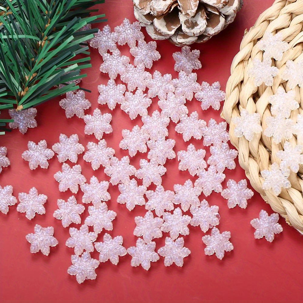 

50pcs Acrylic Beads For Jewelry Making, Diy Crafts, Christmas Decoration, Ab Supplies