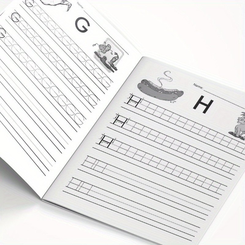 Alphabet Practice Workbook for Kids 5+ - ZHIDIAN 1pc Children's Handwriting Improvement Four-Lined Grid Coloring Book - Educational English Letter Writing Learning Aid - Publication Date 2024-05-01