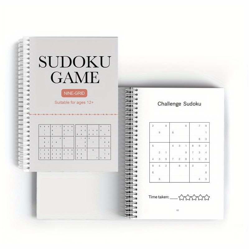 

1pc Challenging Sudoku Puzzle Book For Smart Kids Above 12- Exercise Brain, Lmprove Focus And Boost