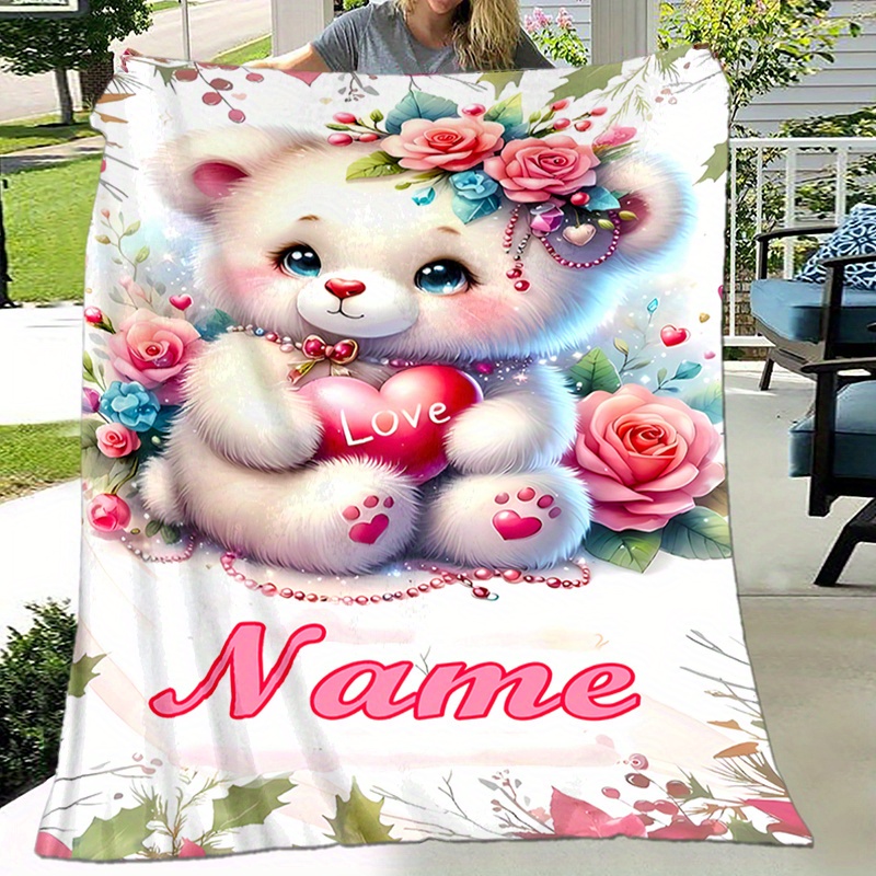 

Personalized Bear & Blanket - -, , And For Snuggling , Bed, , Or - Unique For And