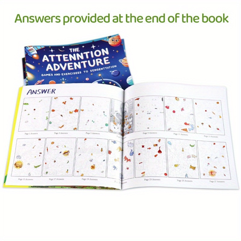 1pc The Attention Adventure Activity Book: Engaging Concentration Exercises & Games for | Interactive Find & Seek Animal World Challenges | English, Published by ZHIDIAN INTERNATIONAL, Release Date 2024-05-01