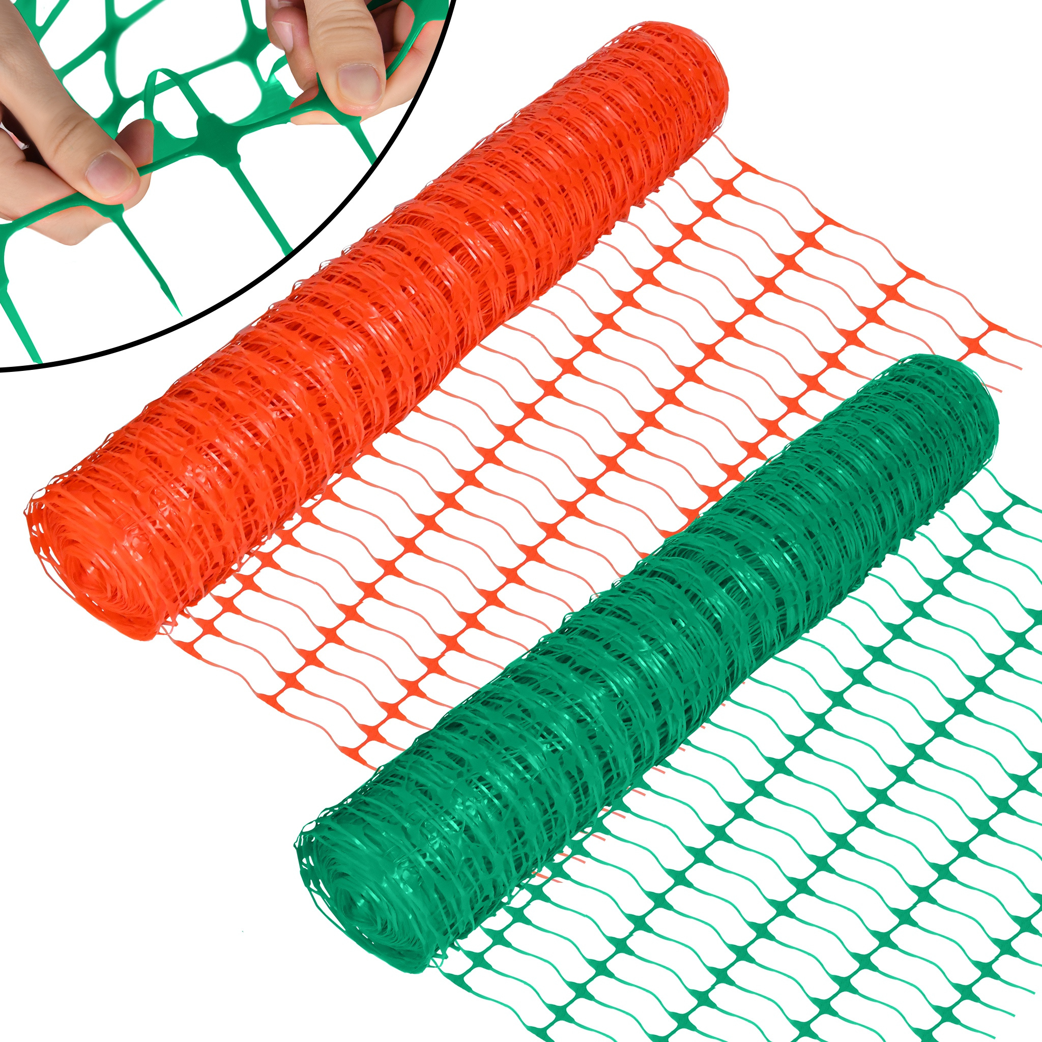 

Barrier Fence Plastic Orange Construction Fence Warning Net Fence Catch Net Game Fence Construction Site Net Chicken Fence Protective Net For Garden Orange Green