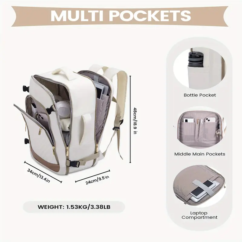 travel backpack women 40l carry backpack flight approved tsa - Temu travel backpack women 40l carry backpack flight approved tsa - Temu