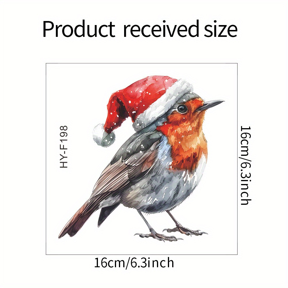     bird window cling festive holiday glass decor no power needed featherless for home office best for christmas   thanksgiving details 0