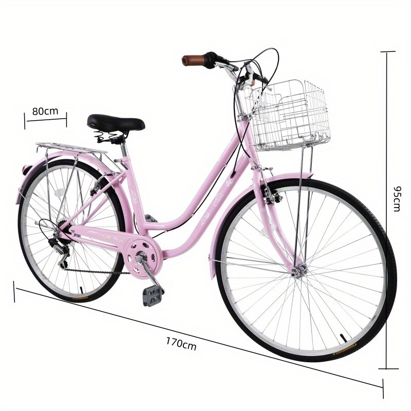 26in pink commuter bike 150 outdoors temu - Temu