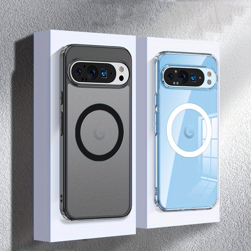 

Suitable For Pixel 9/9 Pro Xl Magnetic Phone Case, Transparent Frosted Anti-fall Protective Case