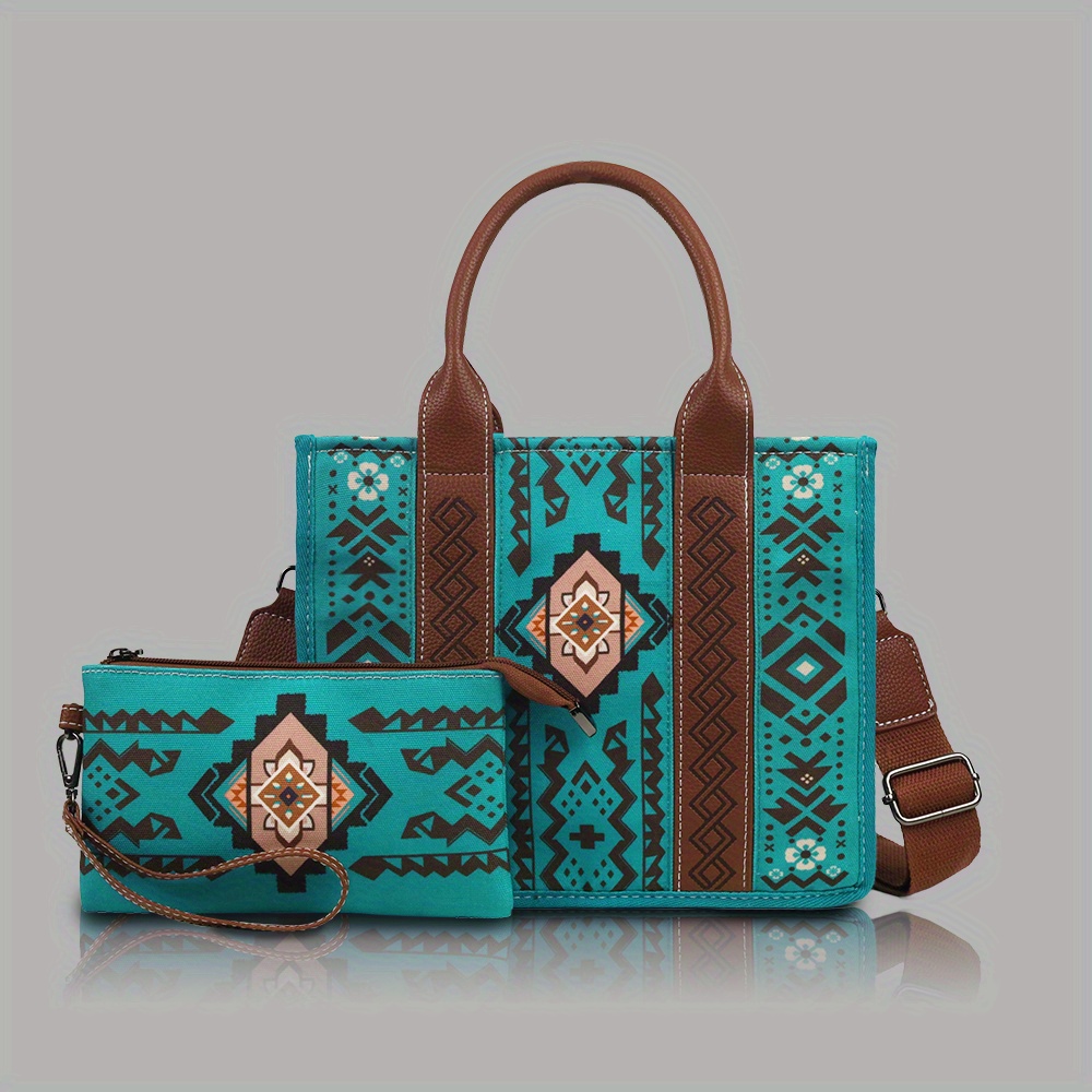 TEMU Bohemian Bag For Women Travel Handbag Bohemian Tote Bag Vintage Purses And Handbags Men's Underarm Bag With Crossbody Bag Braided Weekend Bag Large Capacity Stylish Casual Bag With Handbag
