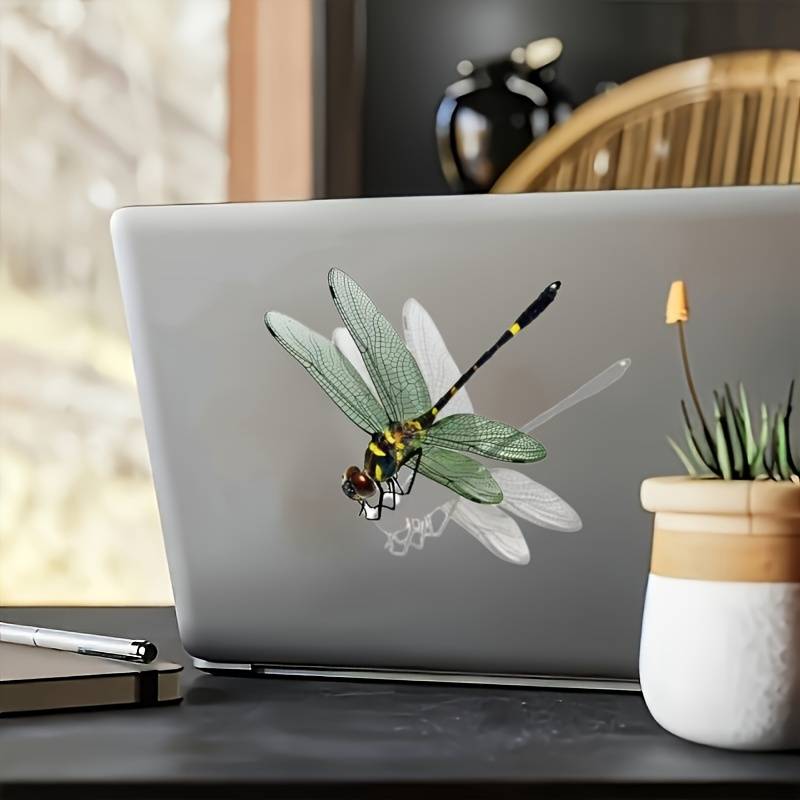 Outdoor Waterproof Decal Vibrant Tie Dye Dragonfly Decal - Colorful 5x4 Inch Sticker For Cars, Laptops & Outdoor Gear Tie Dye Bumper Sticker Colorful