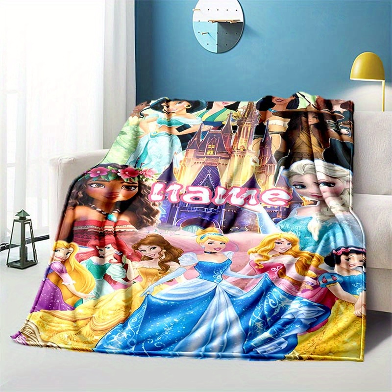 

Personalized Princess Name Blanket - Soft & Warm For Sofa, Bed, Office Chair | Ideal Gift For Friends & Family