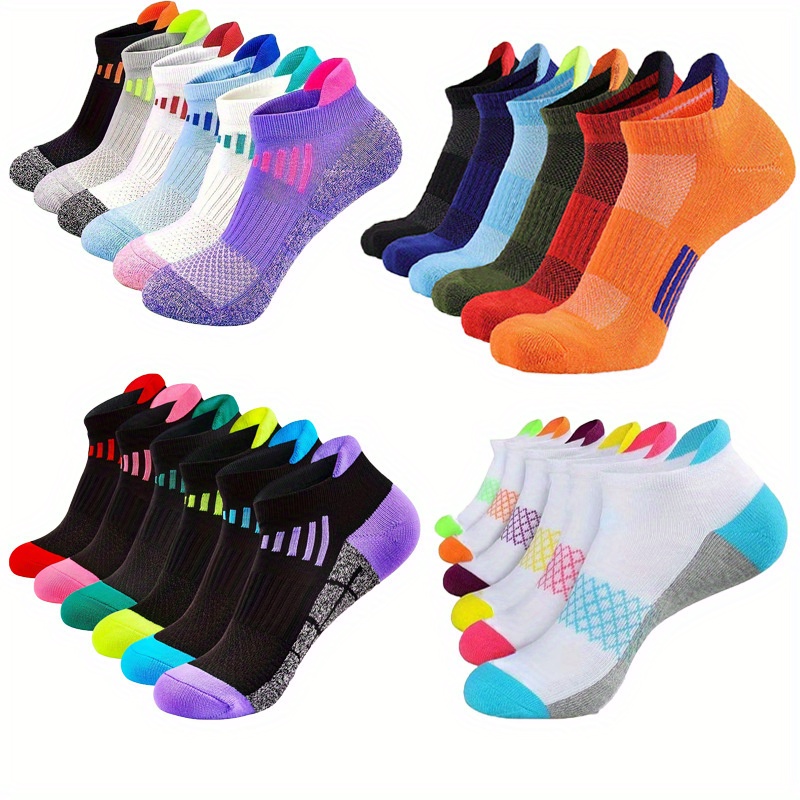 

24 Pairs/set Sports Socks Men Women Breathable Sweat-absorbing Socks Ankle Running