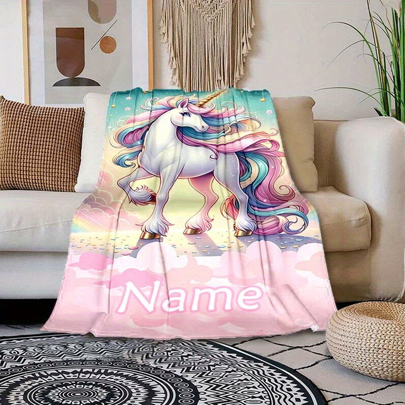 

Personalized Unicorn Blanket - , & - For & - For , Camping &