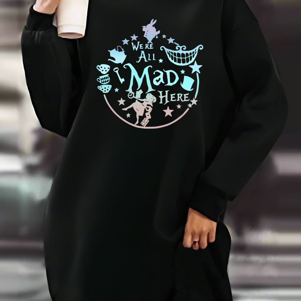 

Fleece-lined 's Sweatshirt - Letter , For Fall/
