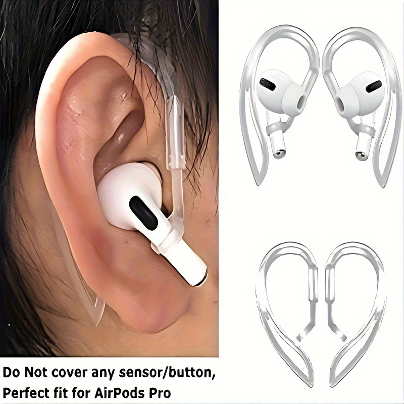 

2pcs/a Pair Of Earplug Holders For Apple Wireless Headphones, Ear Hooks, Ear Caps, Rotating And Retractable, Sports Anti-drop Ear Hanging Accessories