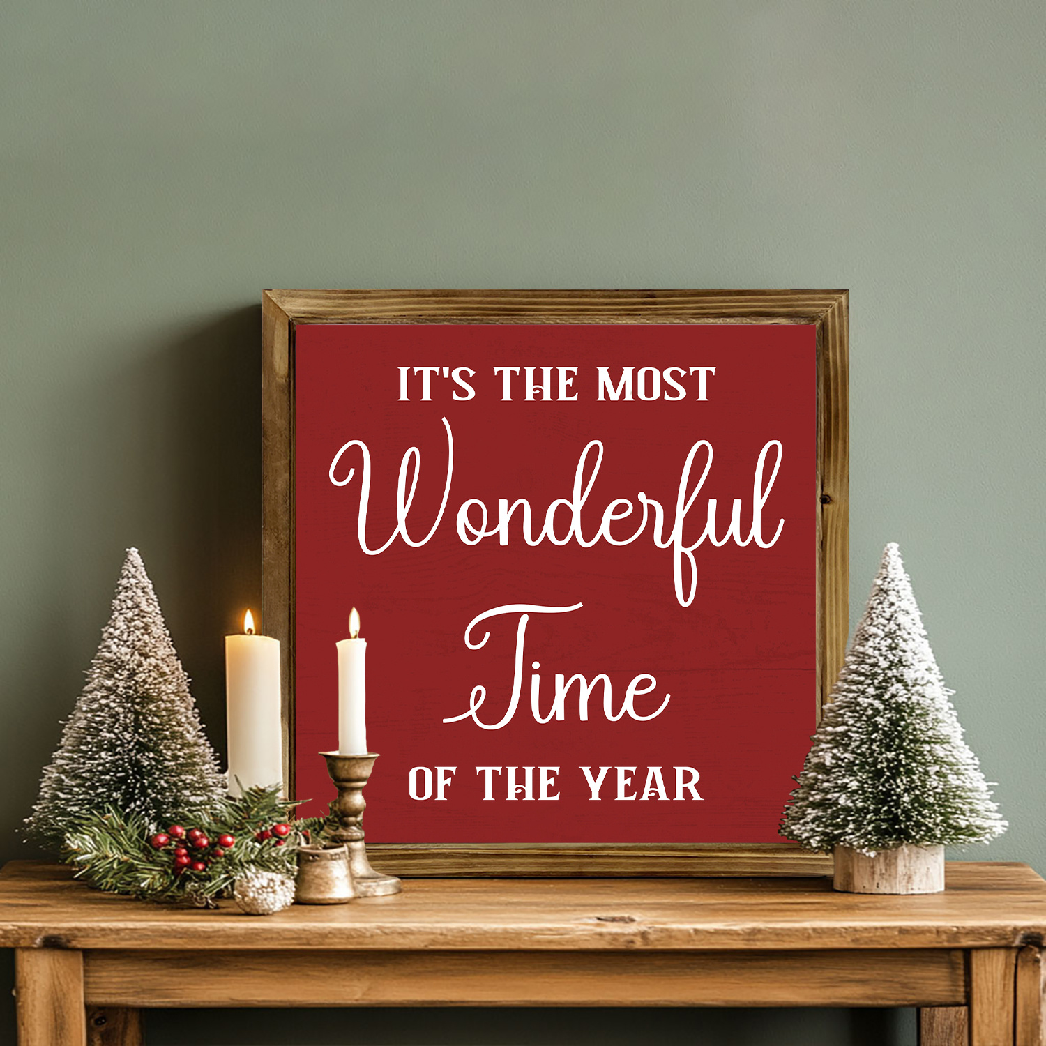 kom låt oss hylla honom träskylt 8x8 inramad - Temu Sweden