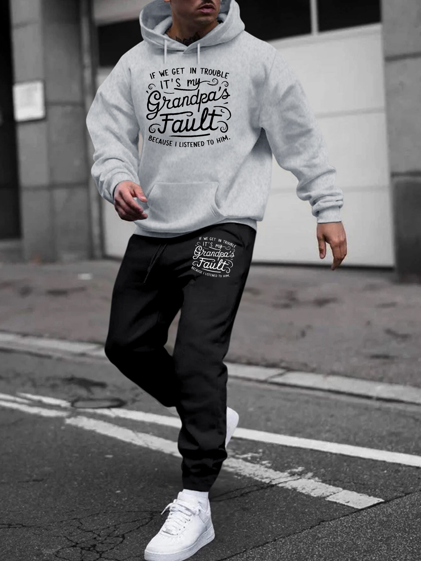 conjunto sudadera pantalones deportivos casual hombres Temu Spain