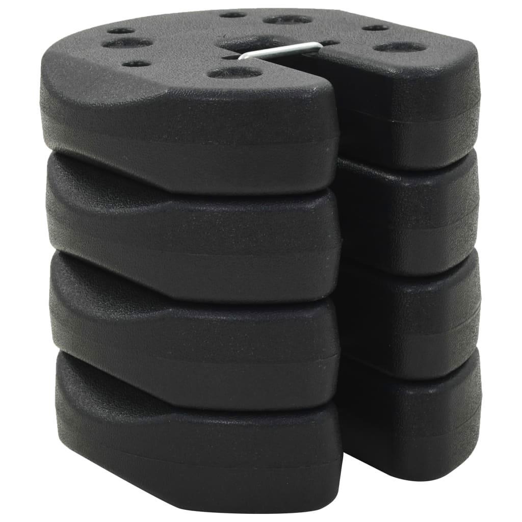 

Gazebo Weight Plates 4 Pcs Black - Outdoor Equipment Weights For Party Tent - Weather Resistant Concrete Plates With Tube Size 30mm