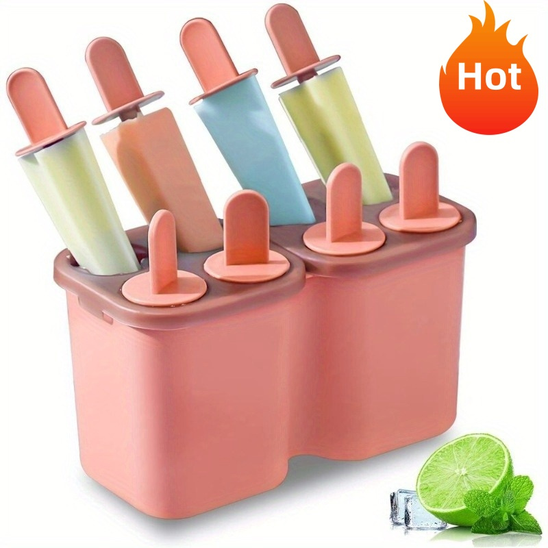 [Silicone Popsicle Molds] 8pcs Professional Silicone Popsicle Molds Set | BPA-Free Reusable Ice Cream Maker Kit with 20 Wooden Sticks & Easy-Release Design | Dishwasher-Safe Freezer to Microwave Safe for Kids Snacks/Party Treats/Commercial Use
