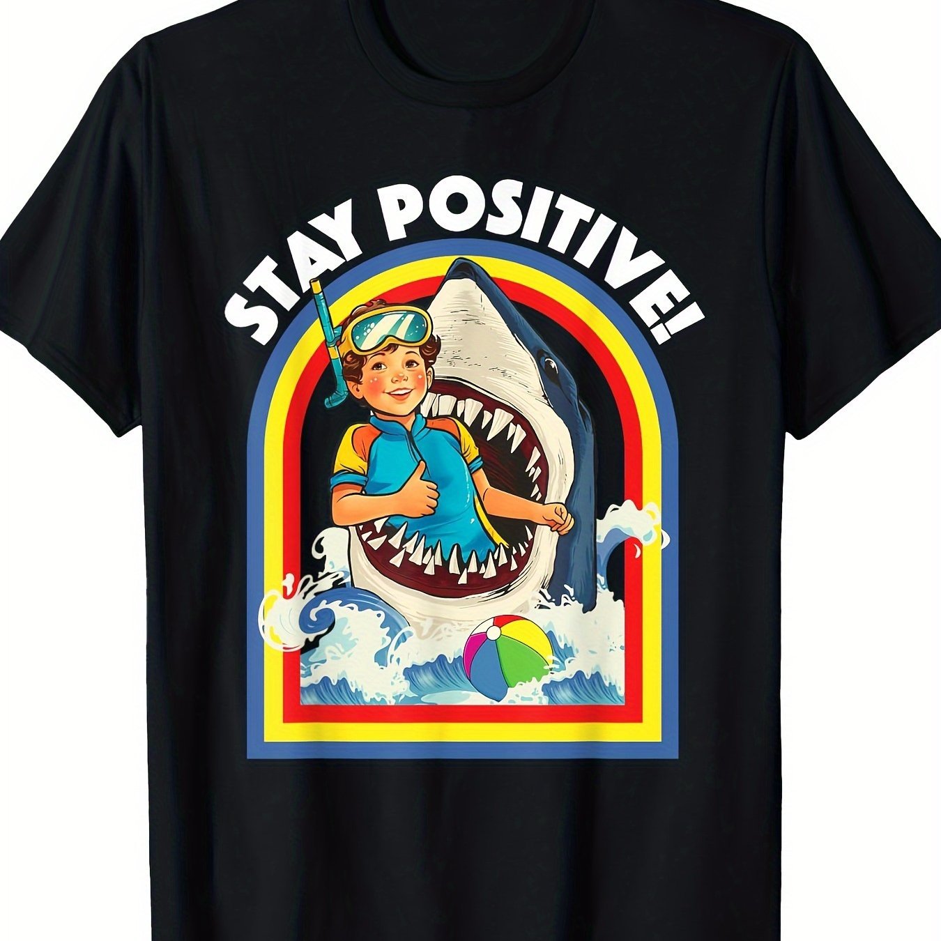 

Stay Positive - Shark Enthusiast, Wildlife, Ocean And Underwater Animal Enthusiast T-shirt -220g