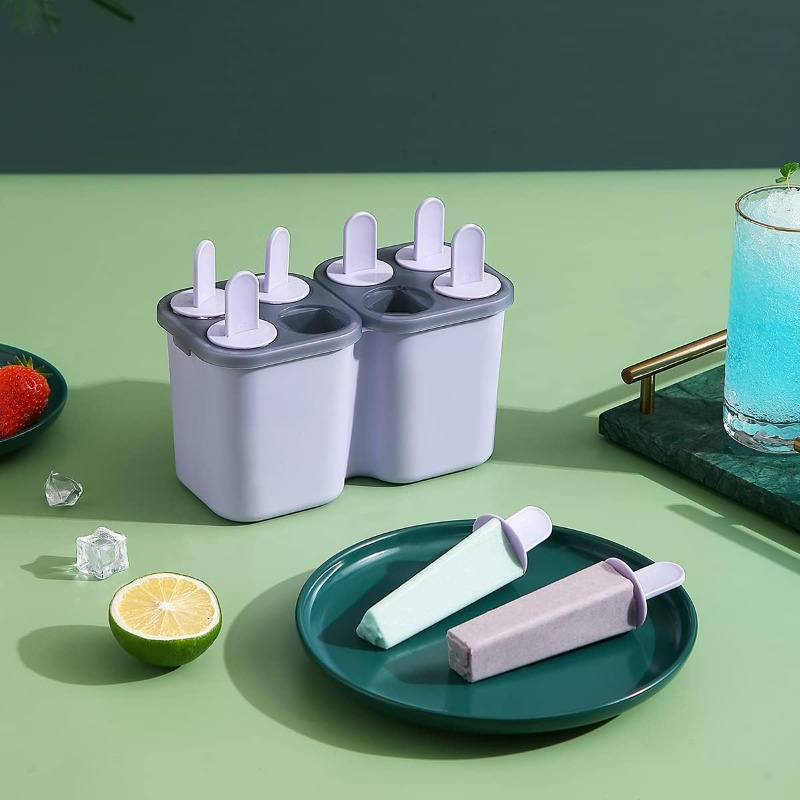 

8 Piece Diy Molds, Reusable Ice Pop Ice Cream Mold