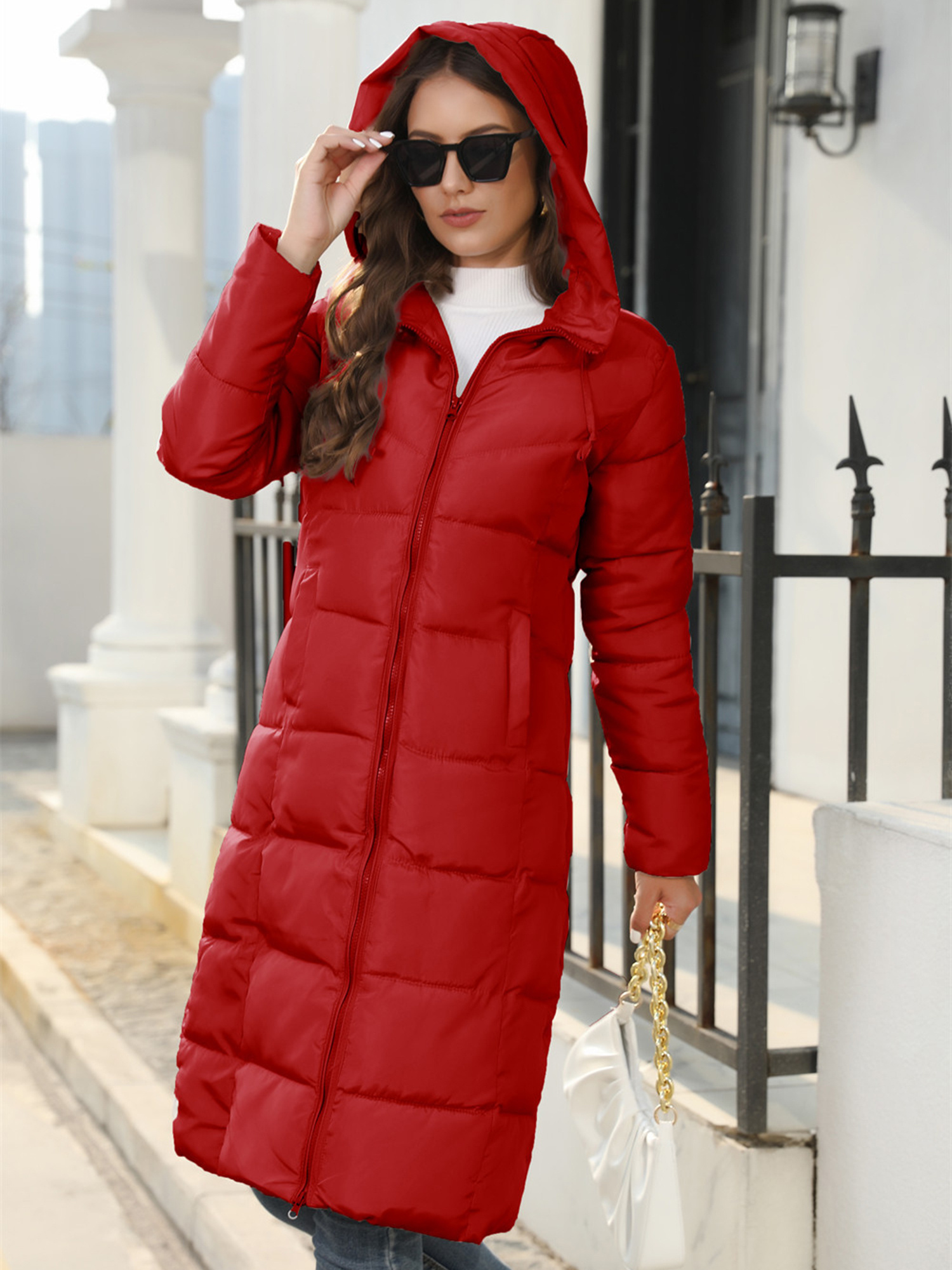 Long Women's Winter Warmer Jacket Women'S Long Puffer Jacket