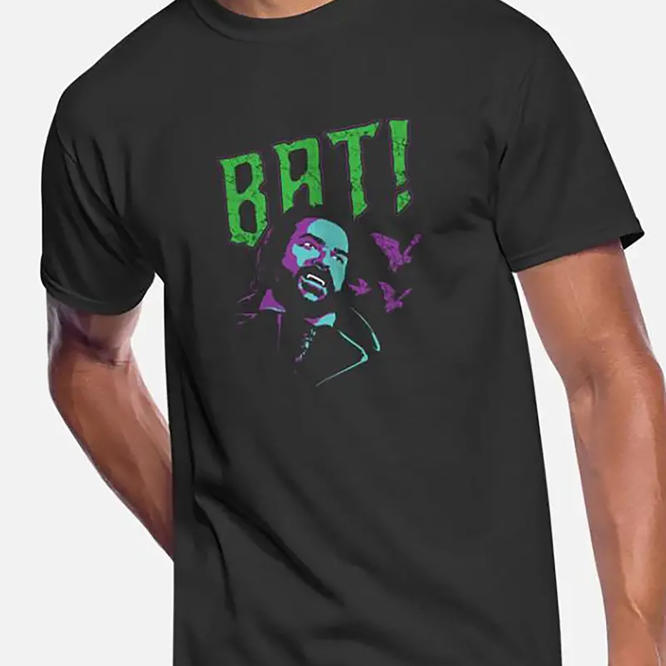 

Bat! - 1952 Funny Men's T-shirt With Short Sleeve Pattern