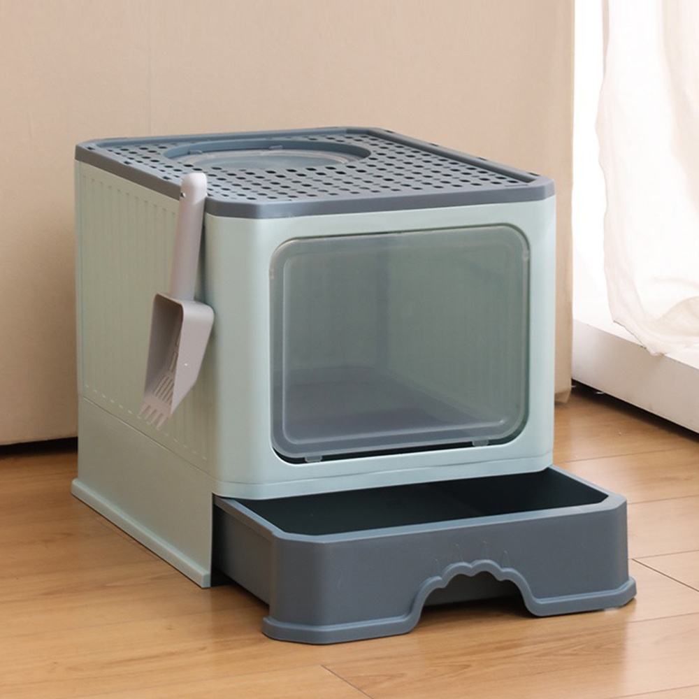 TEMU Cat Litter Box, Cat Toilet, With Cat Litter Scoop, 50 * 35 * 38cm