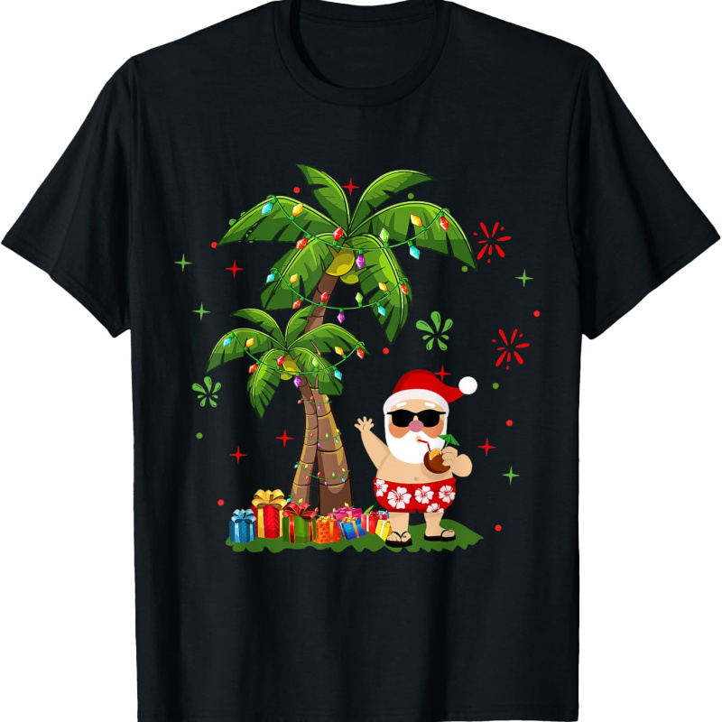 

Santa Palm Tree Lights T-shirt