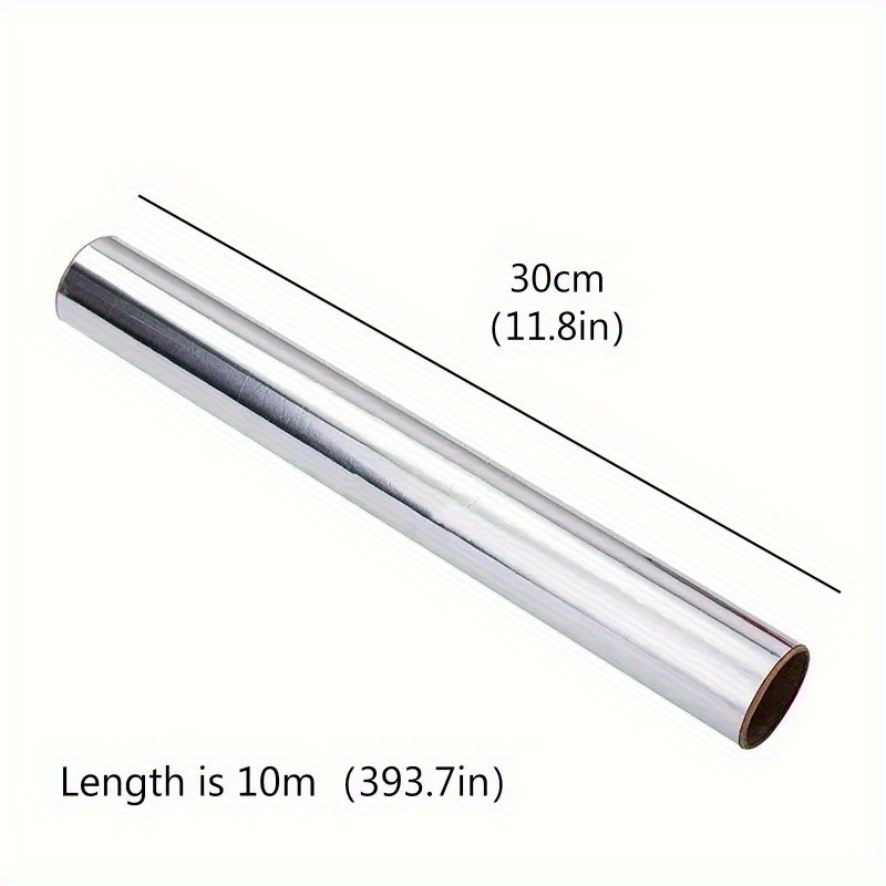 10m roll   disposable aluminum foil for cooking bbq picnic high temperature resistant portable kitchen baking tool details 0