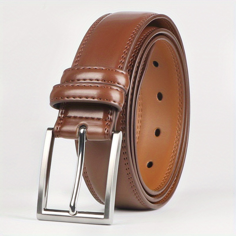 

Men's Genuine Leather Cowhide Belt, Fashion & Belt With Single For Jeans, Pants, Work And Business, Gift For Dad & Husband