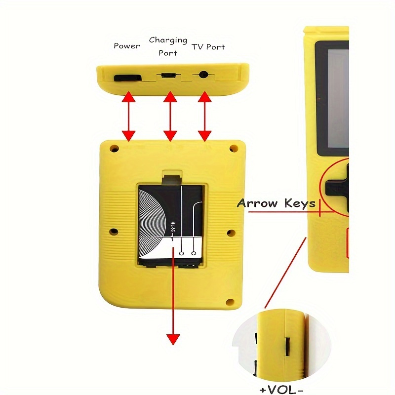 8 bit handheld game box mini game games color screen gift details 7