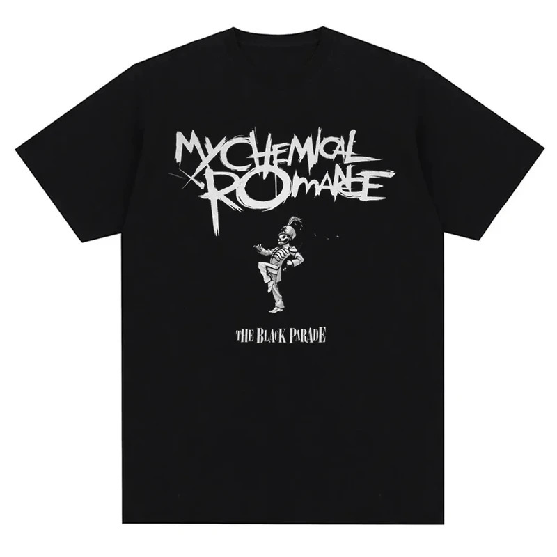 

Mcr Band Printed 100% Cotton T-shirts Oversized High Quality Comfortabled Punk Emo Rock Summer Fashion Tops