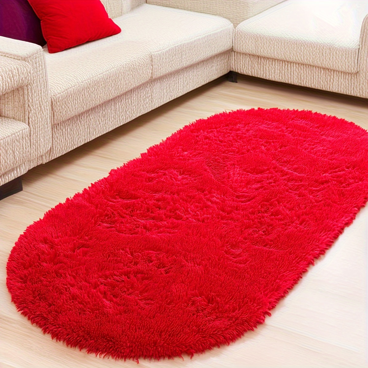 soft plush oval area rug tie dye gradient thick   sponge fabric   easy to   for living room bedroom and home decor details 5