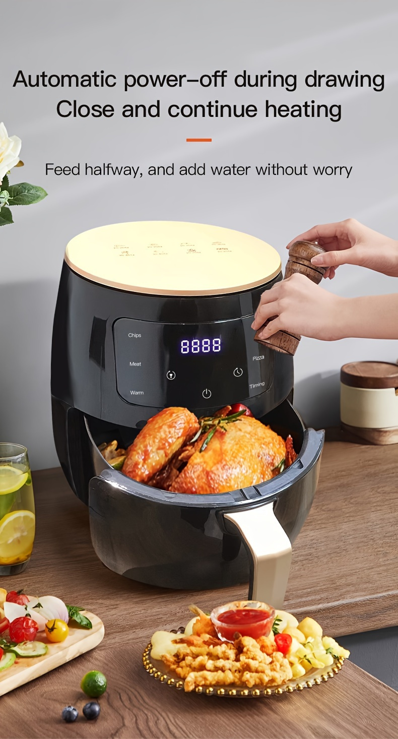 large capacity air fryer plus fully automatic multi functional machine with healthy cooking and space saving design for home kitchen details 2