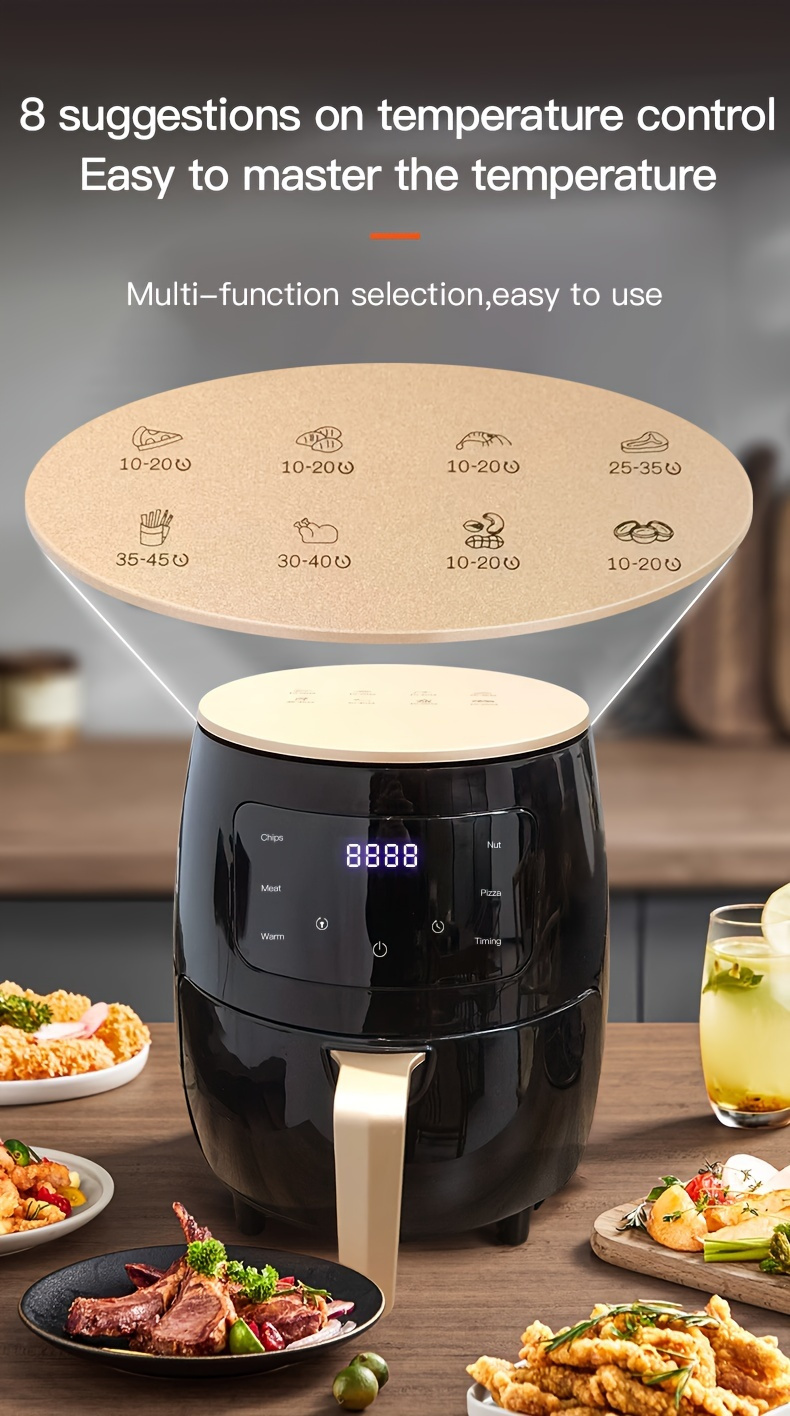 large capacity air fryer plus fully automatic multi functional machine with healthy cooking and space saving design for home kitchen details 3