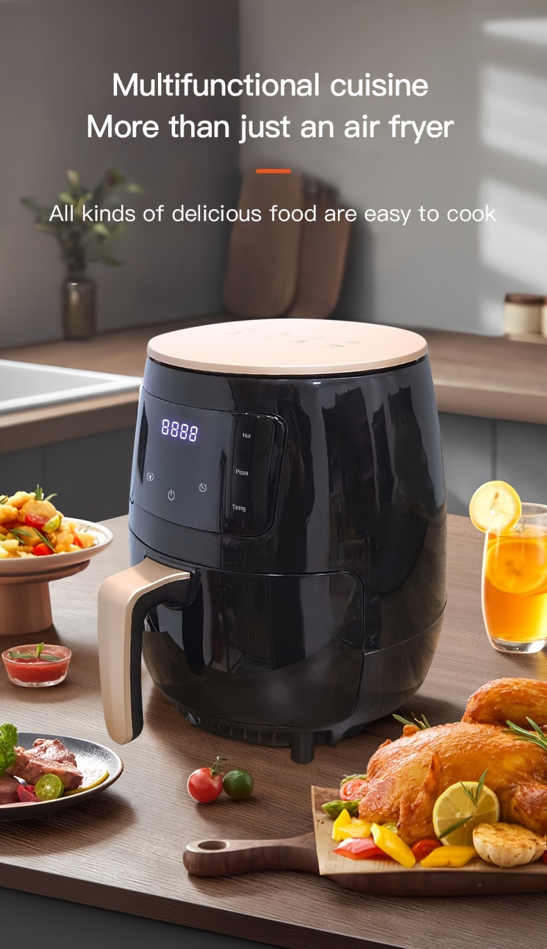large capacity air fryer plus fully automatic multi functional machine with healthy cooking and space saving design for home kitchen details 6