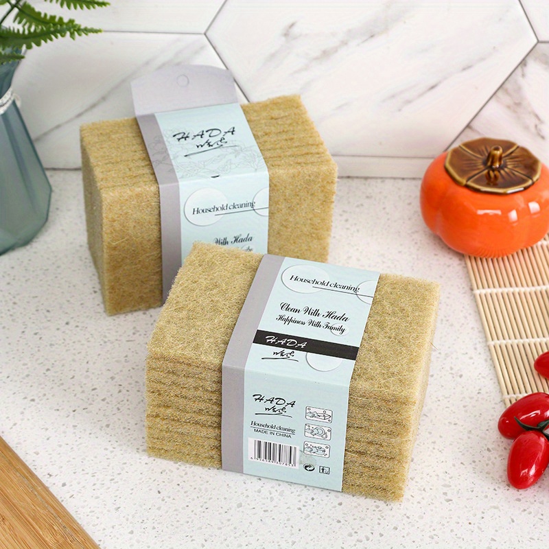 

Main Material: Non-woven Linen Fabric High-quality Fiber Scouring Pads - Biodegradable, Kitchen, Bathroom & Living Room Cleaning