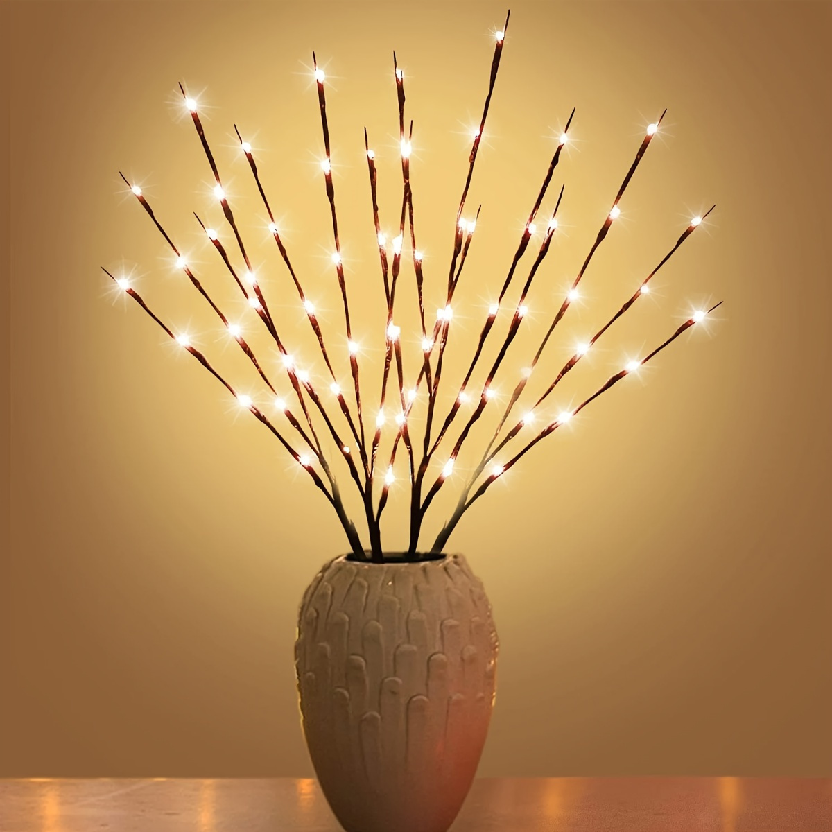 

[ ] 2pcs Led - 20 Led For Weddings, & Christmas Decor, Battery- (batteries Not Included)