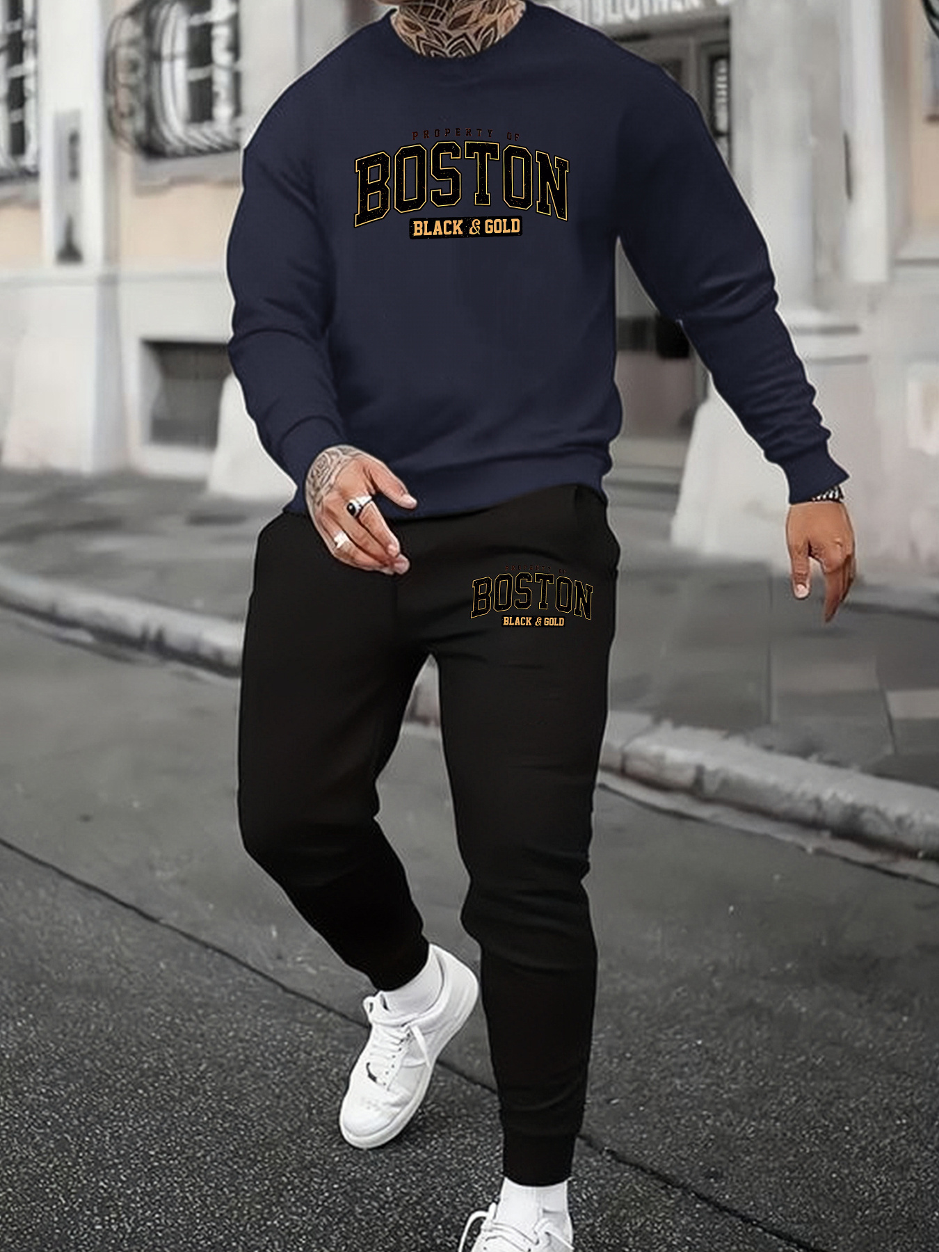 Ropa Americana Boston Tienda Trajes Traje Sudadera Casual Hombres