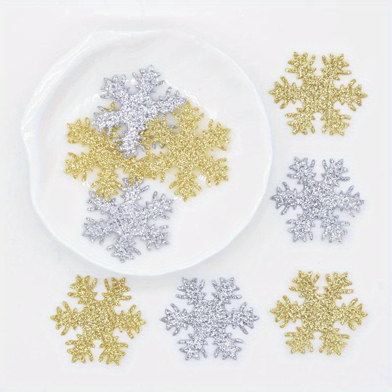 

100pcs 1.18" Appliques - Assorted , Nonwoven Patches For Diy Christmas Decor, , & Ornaments