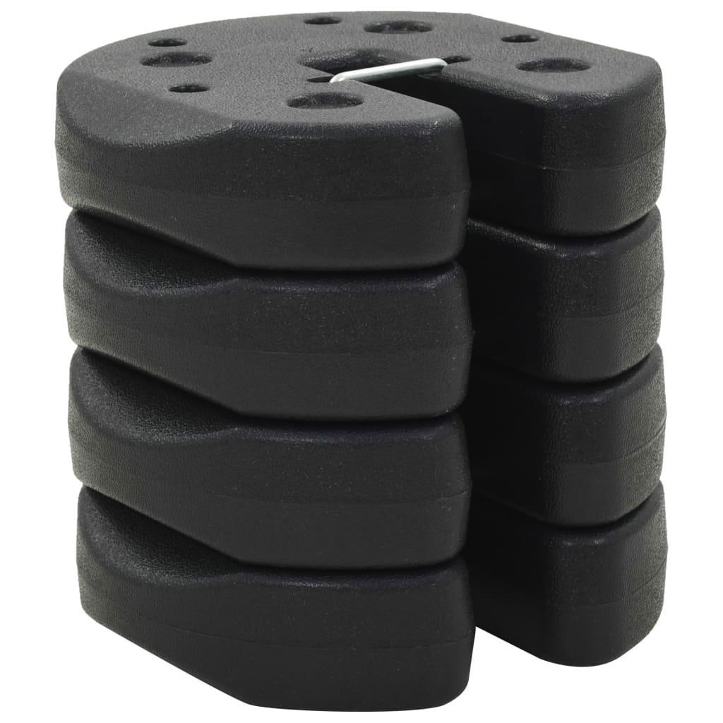 

Gazebo Weight Plates Set Of 4 Durable Black Outdoor Equipment Security Weights For Tubes Up To 30mm Weather Resistant With Plastic Base