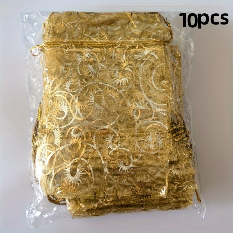 TEMU Geschenk für Sie/Ihn Organza Mesh Beutel für Hochzeiten und Partys, geeignet für Ringe und Schmuck, Make-up und Wimpern, sowie