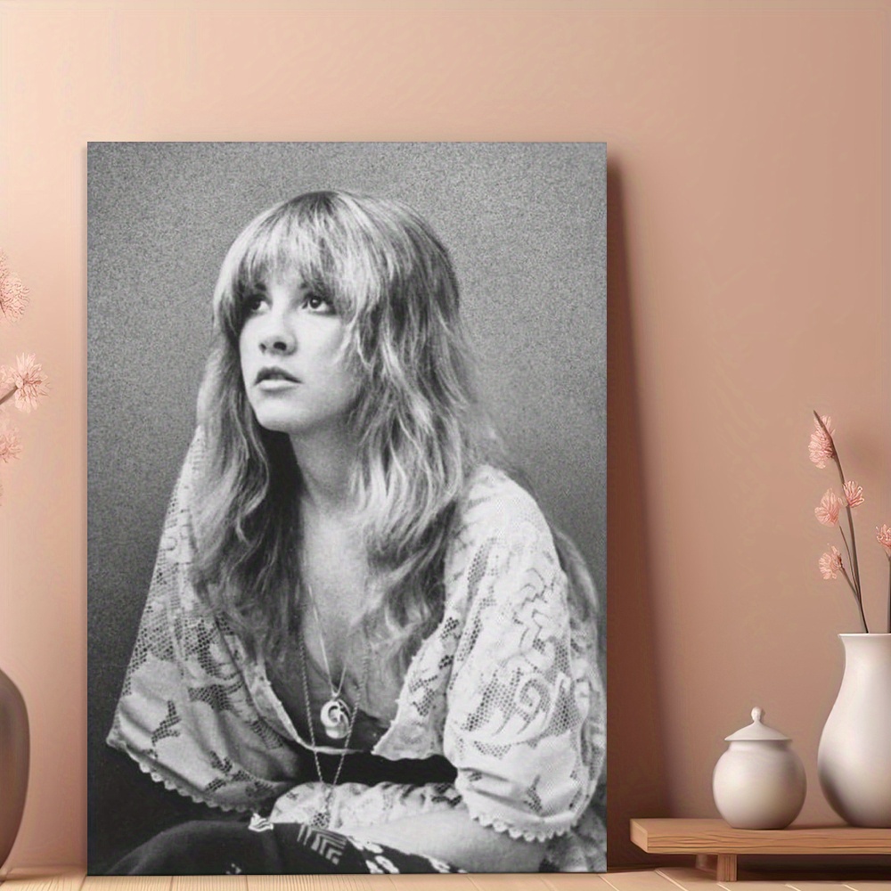 

Stevie Nicks Black And White Posters Wall Art Painting Canvas Gift Living Room Prints Bedroom Decor Poster Artworks