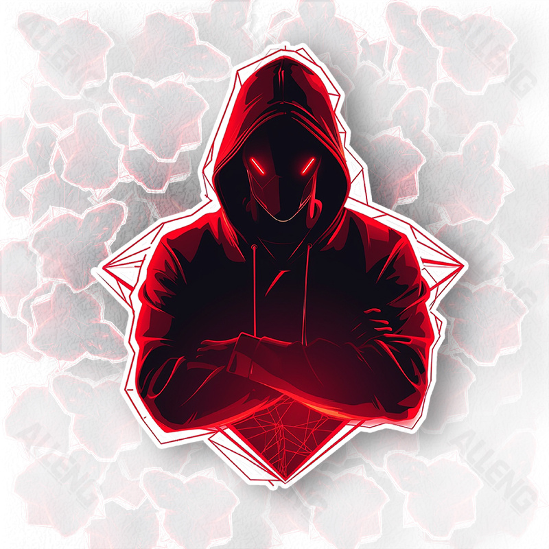 hacker sticker sold on Temu United States