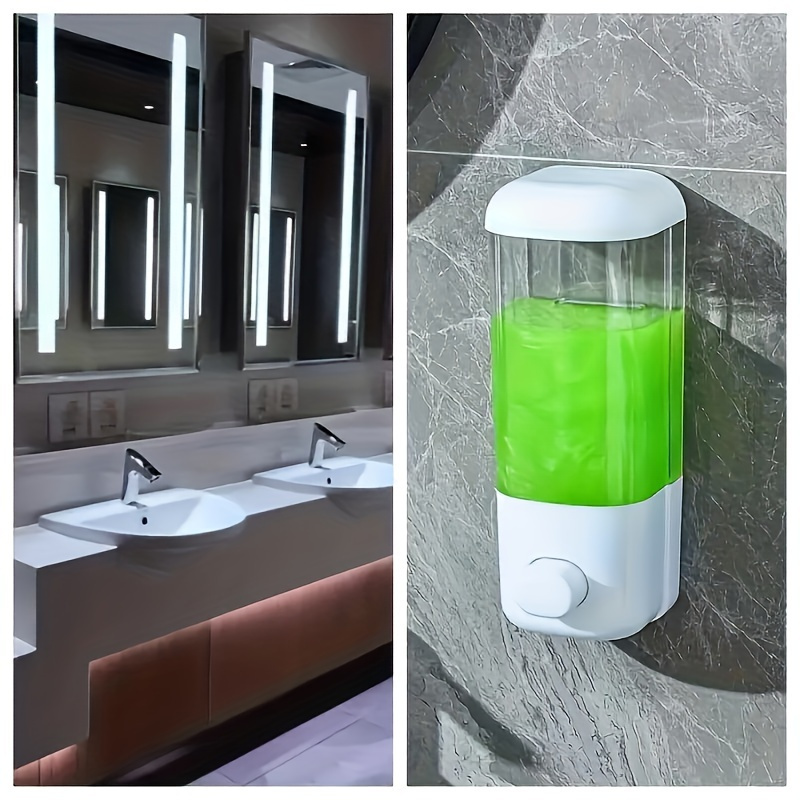 

-mounted Dispenser For Shampoo & Sanitizer - -free Plastic, For & Use