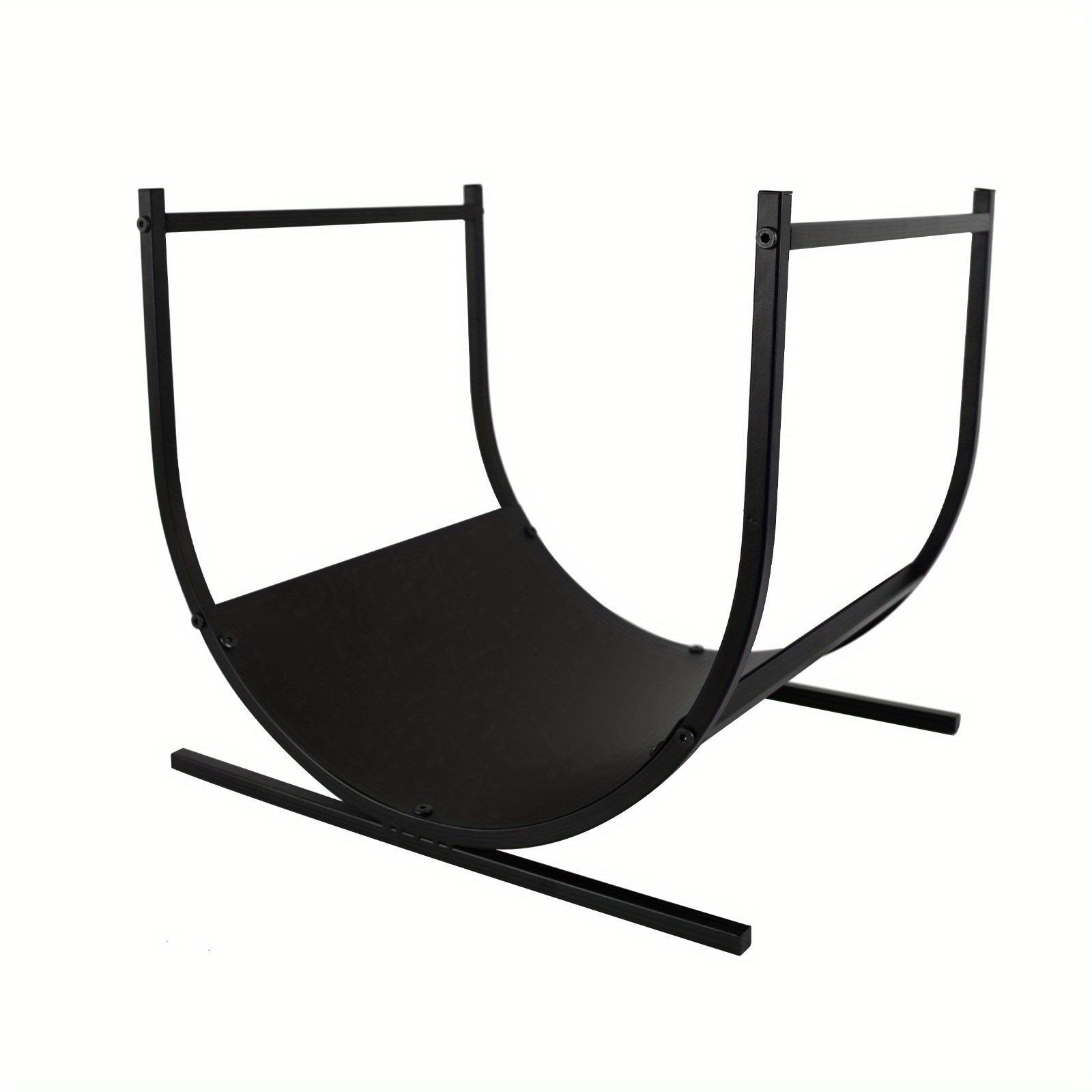 E-shop Vielseitiges Metall-Holzstapelregal - 17.3"x14.5"x15.7" | Langlebiger, Pulverbeschichteter Eisen-Holzhalter für Innen- & Außenbereich | Einfache